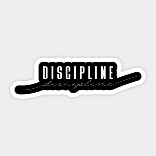 Discipline -  - Elegant Minimal Design Sticker